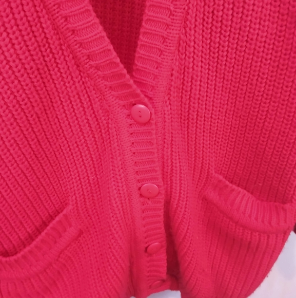 International Extra touch Sportswear Red Cardigan - Picture 4 of 9